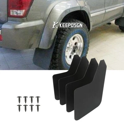 4pcs Mud Flap Splash Guards Mudguard Fender Body Kit For JEEP Grand Cherokee WK - Image 1 of 4