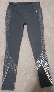Leggings Donna BCG Grigio Nero Riflettente Running Allenamento Taglia L - Foto 1 di 9