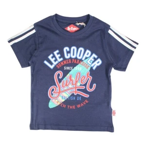 Camiseta Niño Mangas Courtes. Azul Marine. Lee Cooper, 4-14 Edad - Imagen 1 de 5