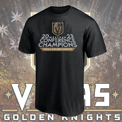 HOT - Vegas Golden Knights 2023 Western Conference Champions T-Shirt All Size Cover