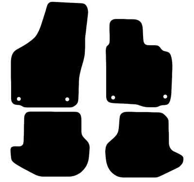 Juego de 4 alfombrillas coche negras premium a medida para VOLKSWAGEN EOS (2007-2014) Foto 1 de 2