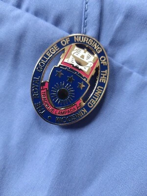 Royal College of Nursing RCN Enamel Crest Badge - Pin or Magnet fixing  - Image 1 of 4