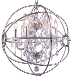 NEW Elegant Lighting 1130D20PN Geneva 5 Light 20" Pendant Ceiling Light - Picture 1 of 1