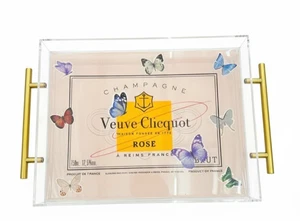Classico Veuve "Champagne veuve Clicquot" grande vassoio acrilico con manici - Foto 1 di 6