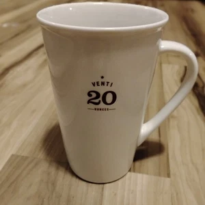 2010 Starbucks Venti 20oz Ceramic Coffee Tea Mug Cup Large White New NWOT - Picture 1 of 4