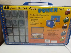 40 PCS Deluxe Paper Punch Set Scrapbooking Brand New 80$MSRP - Picture 1 of 3