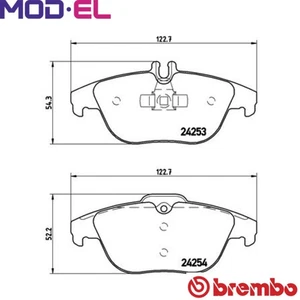 BRAKE PAD SET DISC BRAKE P 50 068 FOR MERCEDES-BENZ C-CLASS/T-Model E-CLASS 3.0L - Picture 1 of 9