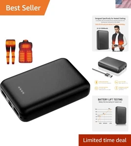 10000mAh 5V 2A Rechargeable Battery Pack - Power for Heated Vests & Jackets - Picture 1 of 9