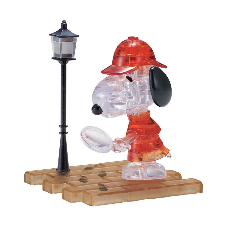 Be Puzzled Snoopy Detective Sherlock Holmes 31034 3d Crystal Puzzle