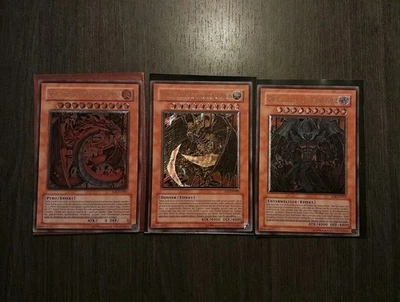 Yu-Gi-Oh Sacred Beasts / Uria+Hamon+Raviel Ultimate Rare SOI-DE - Bild 1 von 4