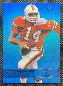Gemas de metales preciosos Fleer Retro 2012 azul PMG M-32 Vinny Testaverde/50 Tampa - Imagen 1 de 2