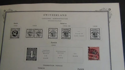 Stampsweis Suiza colección de estampillas en Scott Specialty álbum est 1135 a '72 Foto 1 de 4