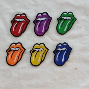 The Rolling Stones  Patch Set 6pcs 1.1/4" x 1.5" Embroidered Mini Patch Set - Picture 1 of 3