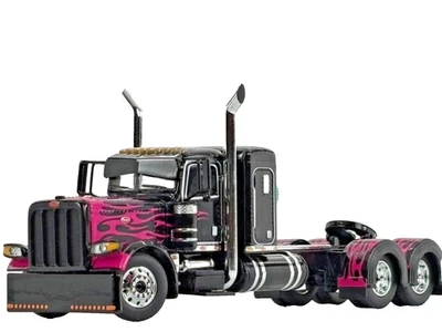 1/64 DCP 黑色/粉色 PETERBILT 389 带 36 英寸睡裙 — 第 1/4 张图片