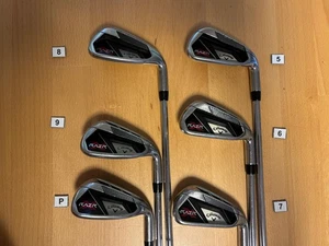 Callaway RAZR X Iron Set 6pcs 5-9, PW M10 Flighted Flex Uniflex 1 DAY SHIPPING - Picture 1 of 18