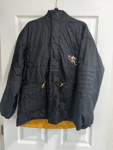 Yellow And Black Vintage AND1 Jacket Basketball Reversible Insulataed Coat Hood - Picture 1 of 4