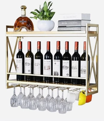Wine Rack Wall Mounted Wine Rack,Bottle Creator Holder Hanging Wine Glass Holder - Image 1 of 3