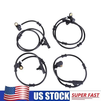 Front Rear Left & Right ABS Speed Sensors Set For Mercedes Benz ML320 1998-03 Foto 1 de 4