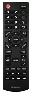 New TV Remote Control NS-RC4NA-14 for Most 2013/14 Insignia LCD LED TV - Picture 1 of 1