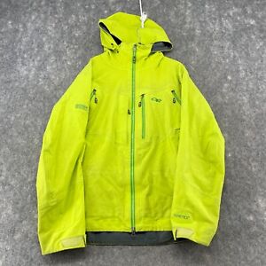 Outdoor Research Jacket Mens XL Green Hooded Goretex Logo Shell Ski Snow Pockets