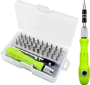 Small Screwdriver Set with Case 32 In 1 Mini Magnetic Kit with 30 Bitts - Picture 1 of 7