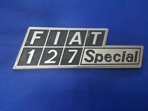 Scritta fregio logo FIAT 127 SPECIAL originale in metallo - Foto 1 di 2