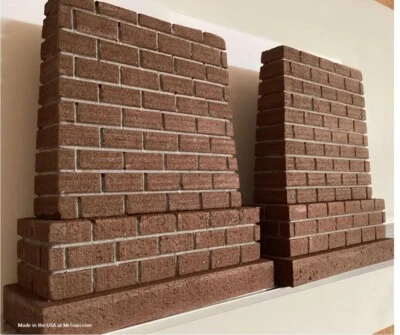  O SCALE Bridge Supports | Set of 2 | O GAUGE TALL BRIDGE PIERS | Train Scenery - Image 1 of 4