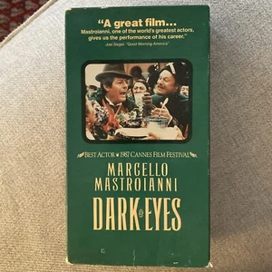 Nikita Mikhalkov's Dark Eyes 1987 Marcello Mastroianni CBS Fox Video Rare VHS - Picture 1 of 3
