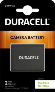 NP-W126 Battery for Fuji X T, X-Pro 1,2 X-A,E X-H1 by DURACELL #DRFW126 (UK) - Picture 1 of 12
