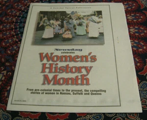 NEWSDAY NEW YORK - INSERT MAGAZINE - WOMEN'S HISTORY MONTH - MARCH 2000 - Picture 1 of 1