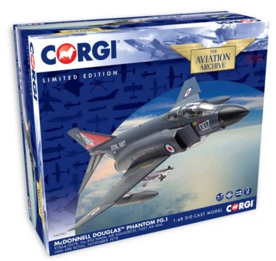 Corgi 1/48 AA27901 McDonnell Douglas Phantom FG.1 XT864/007R No.892 NAS FAA - Image 1 of 4