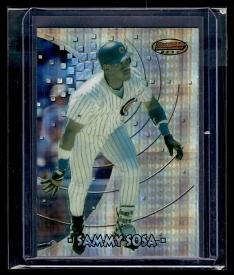 1997 Bowman's Best Atomic Refractor #83 Sammy Sosa Cubs - Imagem 1 de 2