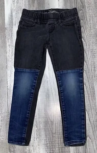 Gap Kids Girls Dual-Tone Skinny Legging Jean Black and Blue Size 6 Regular - Picture 1 of 9