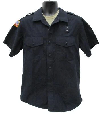 5.11 CAMISA DE VESTIR TÁCTICA AZUL MEDIANOCHE SEGURIDAD LEO MANGA CORTA MEDIANA/REGULAR Foto 1 de 4