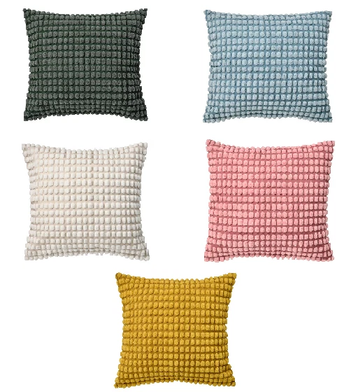 IKEA SVARTPOPPEL Cushion Cover Polyester Fabric With Zipper Modern 50x50cm - Image 1 of 1
