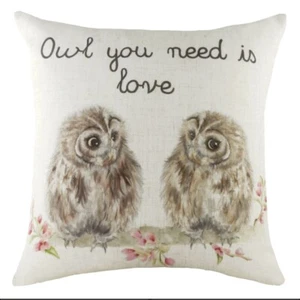 Hedgerow Owl cushion covers by Evans Lichfield 43cm X 43cm - Picture 1 of 1