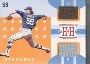 2019 Panini Chronicles Hometown Heroes BB Dual Memorabilia #HHM-CP Chris Paddack