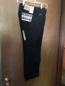 Lee Regular Fit Jeans Mens Size 30" x 25 1/2" Double Black NWT - Picture 1 of 3