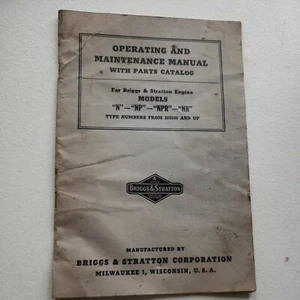 Briggs & Stratton Manual N NP NPR NR #205500 and UP parts list Instructions - Picture 1 of 4