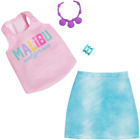 New Barbie Fashion Pack Pink Malibu Tank, Denim Skirt and Accessories
