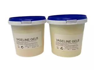 (19,99 €/kg) 2x1 kg Petrolatum amarillo - INKgrafiX® crema mantequilla de la piel cuidado DE - Imagen 1 de 3