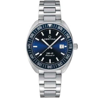 New Certina DS-2 41.10mm Stainless Steel Blue Dial Men's Watch C0246071104102 - image 1 of 4