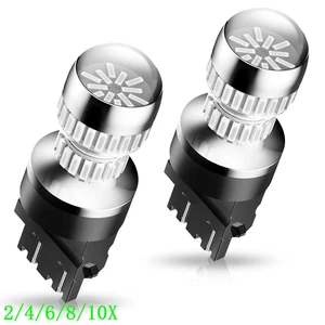 3157 Red LED Rear Brake Stop High Power Tail Lamp Light Bulb Ultra Bright 2/10x - Picture 1 of 26