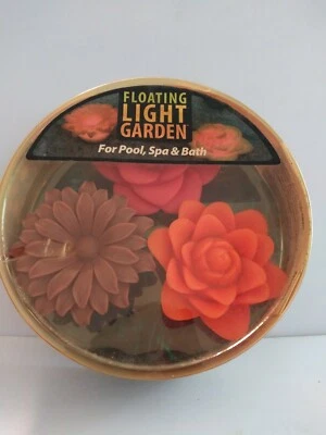 Плавающий свет сад светодиодные цветы. Для бассейна, спа и ванной стол декор без батарей - Изображение 1 из 3