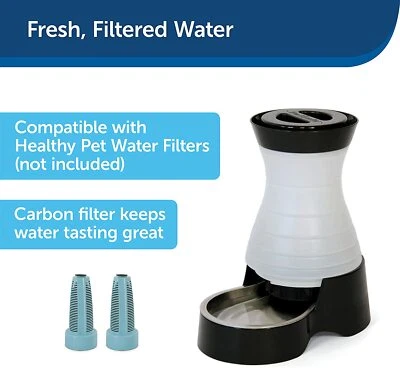 Petsafe Healthy Pet Water Station Stainless Steel Bowl- Sm, Med, Lge Sizes