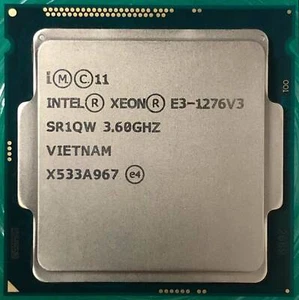 Intel Xeon E3-1276 V3 SR1QW 3.60G CM8064601575216 BX80646E3 CPU Processor 1276V3 - Afbeelding 1 van 1