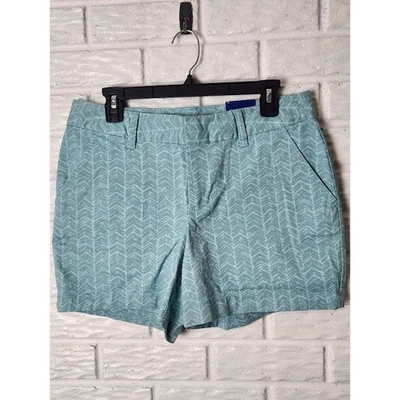 Le Tigre Women's Shorts Size 10 Teal Chevron print NWT Chino - Image 1 of 4