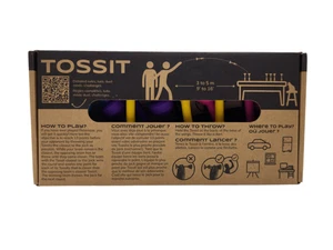 New! Art & Pollo OU Tossit Silicone Dart Game 4 Player Pink Purple Blue Yellow - Picture 1 of 3