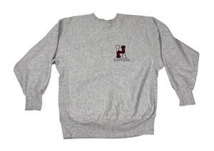 Sudadera Pullover Gris Harvard Tejido Inverso Vintage Champion Cuello Redondo Para Hombres XL - Imagen 1 de 5