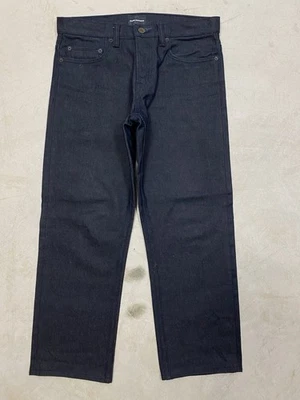 Pantalones de mezclilla Club Monaco crudos para hombre talla 31x27 Heavy Bossa Mill 16 oz hechos en EE. UU. Foto 1 de 4